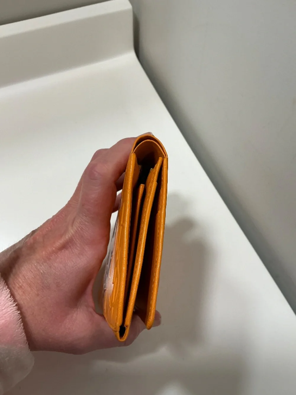 YSL compact gold leather bifold wallet - Picture 6 of 10